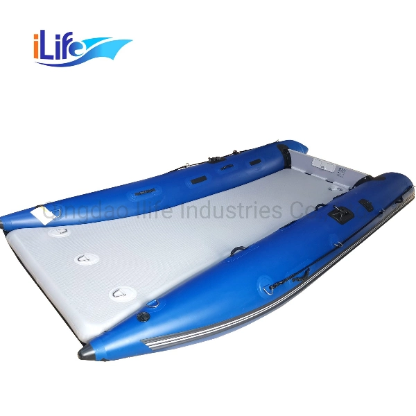 Ilife (4.2m) High Speed-Motor-Fishing Inflatable High Speed Boat with Air Mat Floor