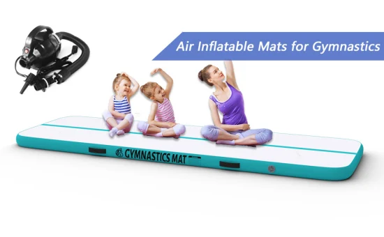 Индивидуальный размер, вышивка, ПВХ, воздушная напольная дорожка, акробатический коврик для йоги, воздушный коврик для гимнастической дорожки для тренировок