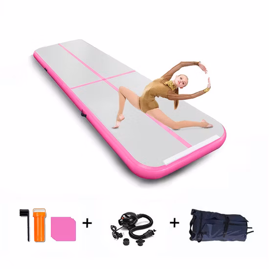 Надувной гимнастический коврик для фитнеса в помещении, гимнастический коврик для домашних тренировок, акробатический матрас, домашний коврик для спортзала, 3 м, 4 м, Airtrack